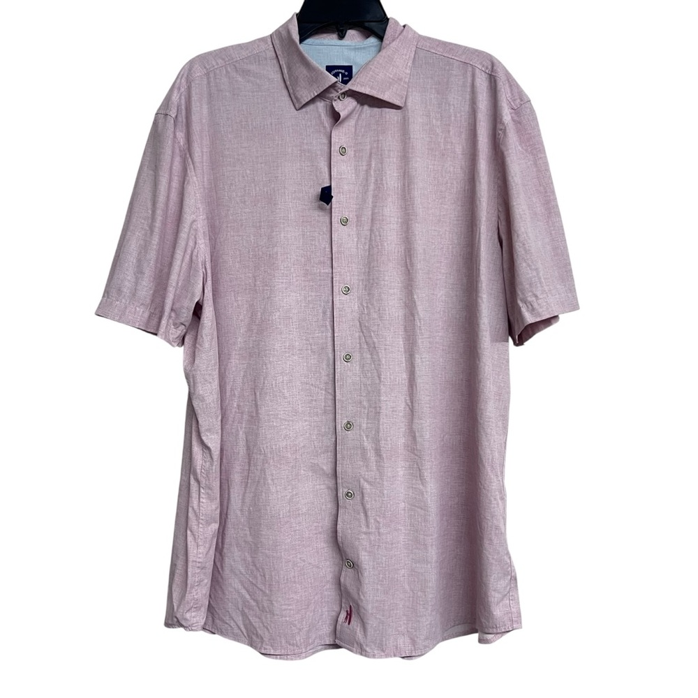 NEW Mens johnnie-O Light Pink Casual Button Down Shirt XL